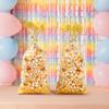 Bee Candy Bags Happy Birthday Party Decor Kids Favors Gifts Cookie Bags Transparent Plastic Candy Bags Birthday Party Supplies