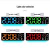 Modern LED Luminous Wall Clock with Dual Alarms