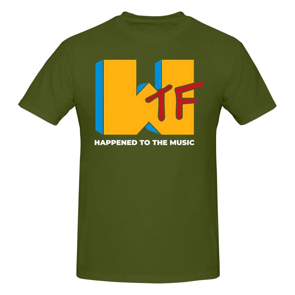 Funny Wtf Music What The F Happened To The Music Logo Unisexs Printed Tshirt Unisex T Shirtblouses