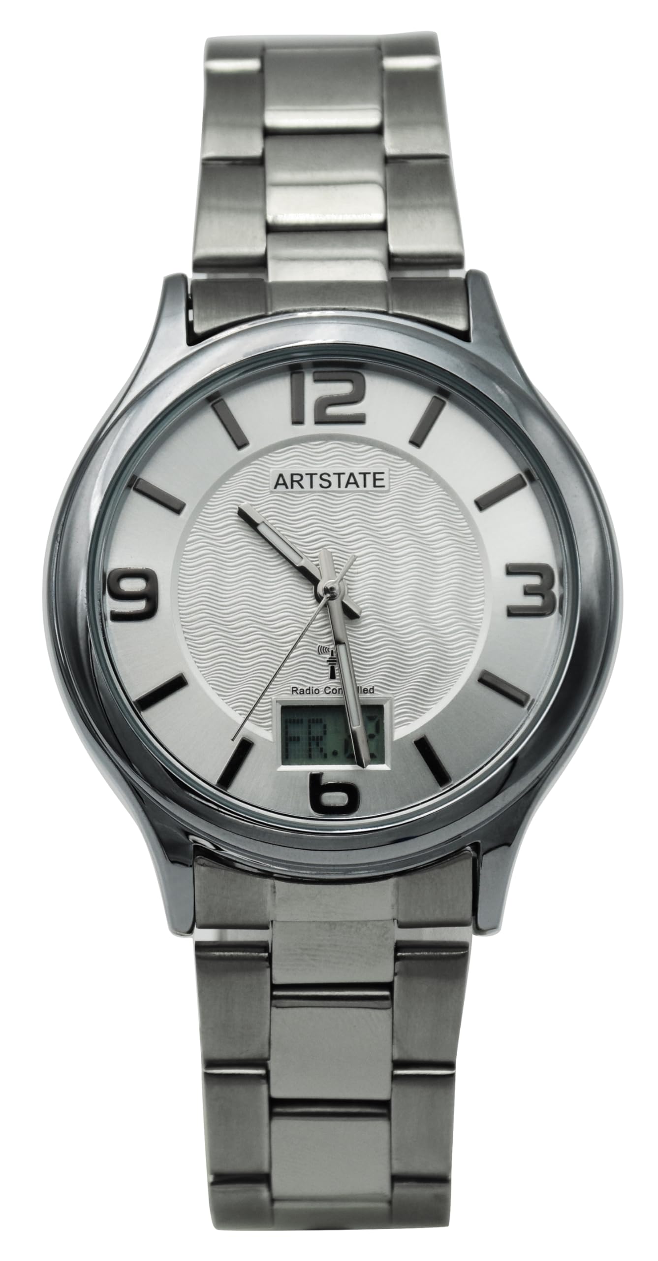 

[Artstate AS3203] Мужские часы Cue & Cue Аналоговые Популярный Стильный Бренд Водонепроницаемые Подарок Радиоуправляемые часы Долгий срок службы батареи