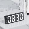 LED Alarm Clock Digital Clock Voice Control Adjustable Brightness High-definition Digital Dual Power Mute Living Room Clock