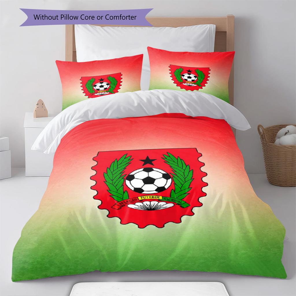 Guinea Bissau Pattern Bedding Set Quilt Cover Pillowcase Home Decor Gift (1 * duvet cover + 2 * pillowcase, without core)