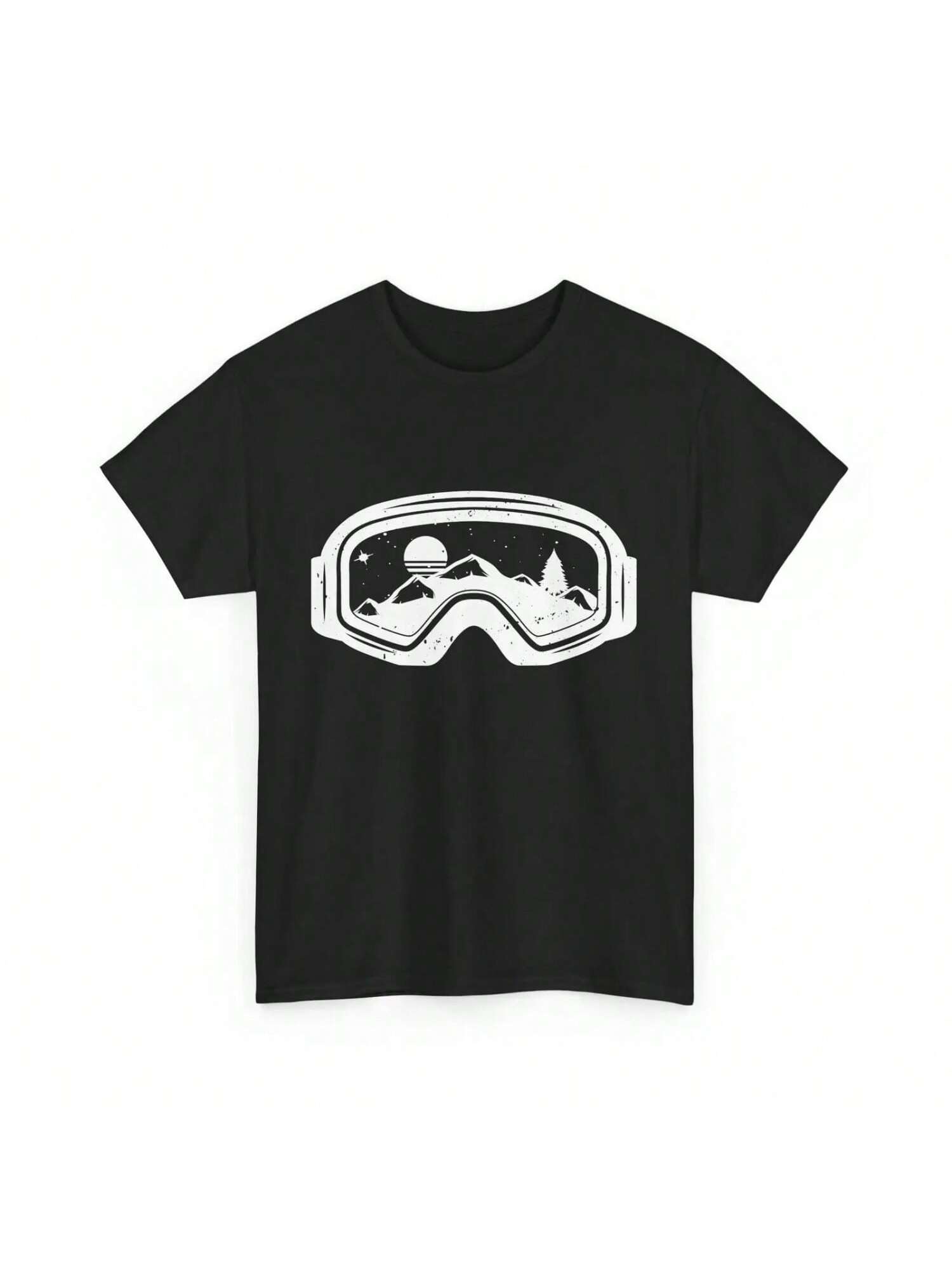 Ski Snowboard Goggles T Shirt Skiing Snow Mountain Winter Lovers S разноцветный