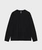 Noir Silky Blended Crew Neck T-Shirt (Black)