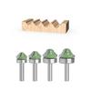 Hochwertiger Holzgravur-Fräser 8mm Schaft mit mehreren Formfräsern für detaillierte Schnitz- und Nutenarbeiten