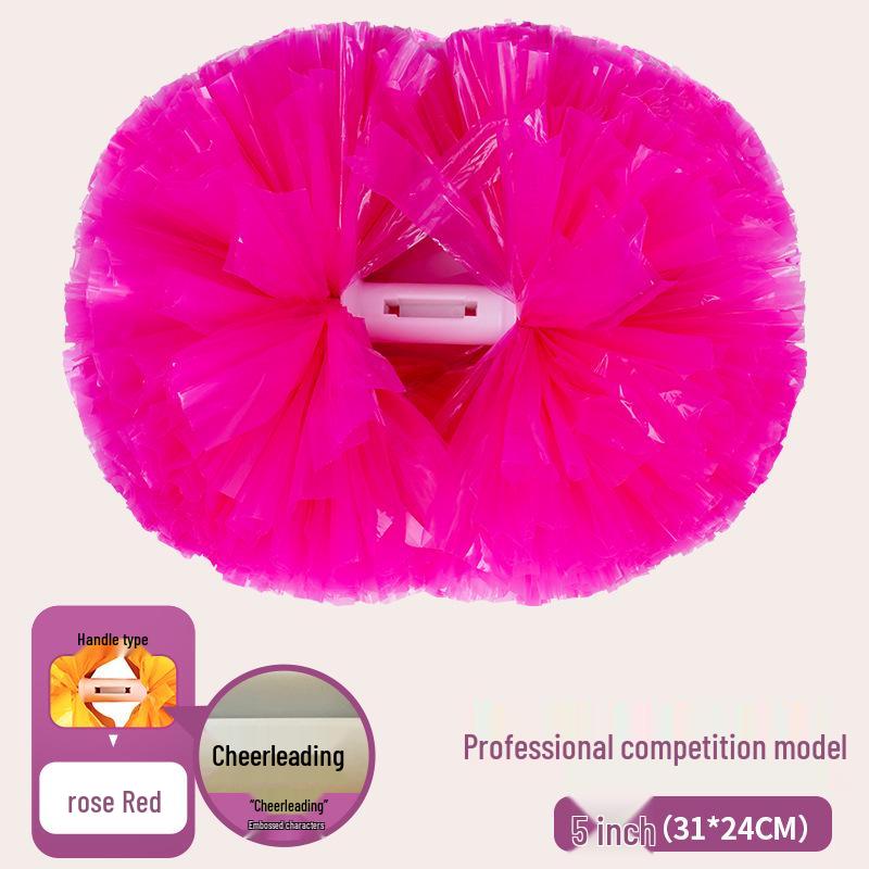 Competition-Style Cheerleading Pom-Poms for Dance Performances