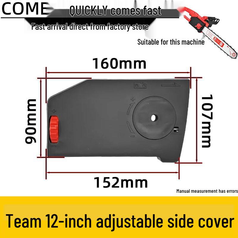 Team Regulator Chainsaw Accessories: 12-Speed Chain Tension Guide & Side Cover Knob