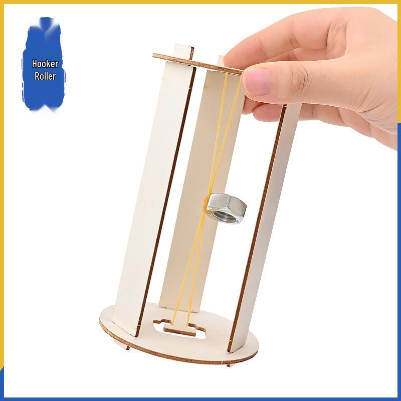 DIY Hooke s Law Roller Manual: Back-and-Forth Magic Wheel Science Experiment Kit