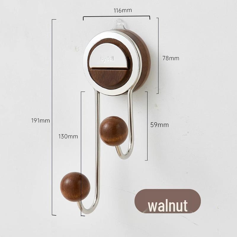 

Strong Load-Bearing Suction Cup Wall Hook for No-Drill Bathroom & Door Hanging