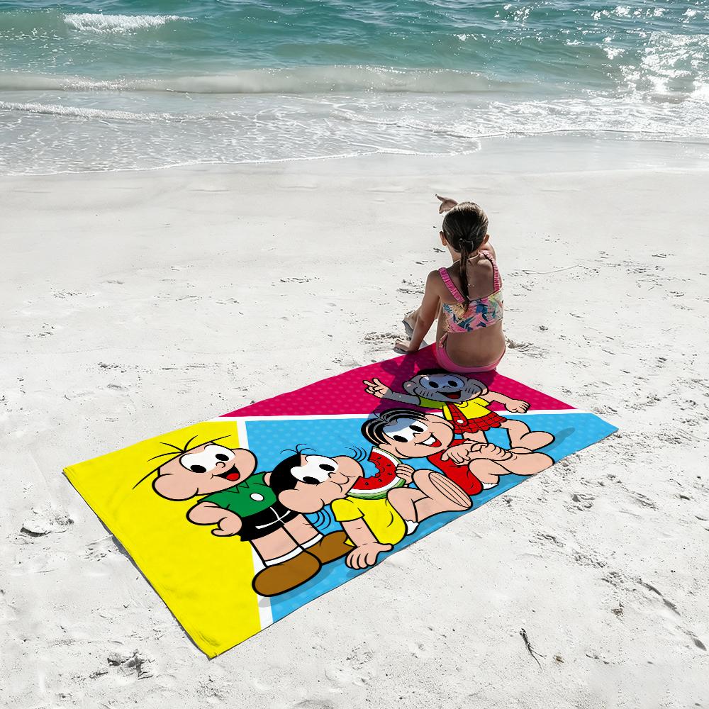 Cartoon T-Turma da Cute M-Monica-S Towel Soft Lightweight Anti-Sand Large Beach Towel Quick-Drying Bath Sports Family
