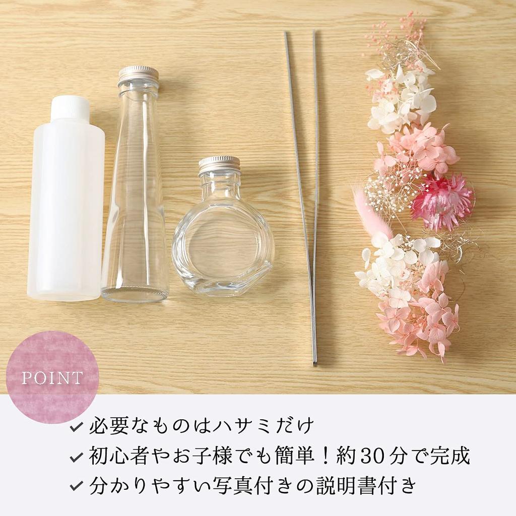 MULCOL Herbarium DIY Kit with Flower Materials, Ideal for Independent Research and Crafts, Summer Vacation (Pink)