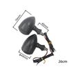 Motorcycle Plastic Turn Signal DRL Retro LED Black Grid Brake Light For Cafe Racer Bobber Chopper For Harley Sportster Yamaha