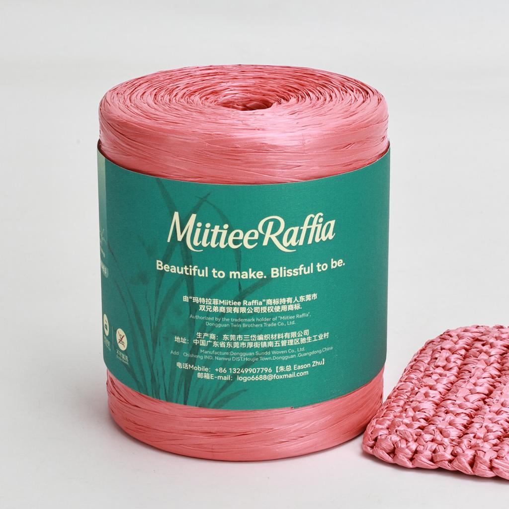 MT001-MT087 Natural Raffia Yarn For Wrapping Knit Wire Natural Color Matte Texture Raffia Paper Ribbons For Hat DIY Decoration