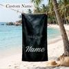 Twilight Custom Name Printed Beach Towel Personalized Soft Towel For Swimming Beach Travel