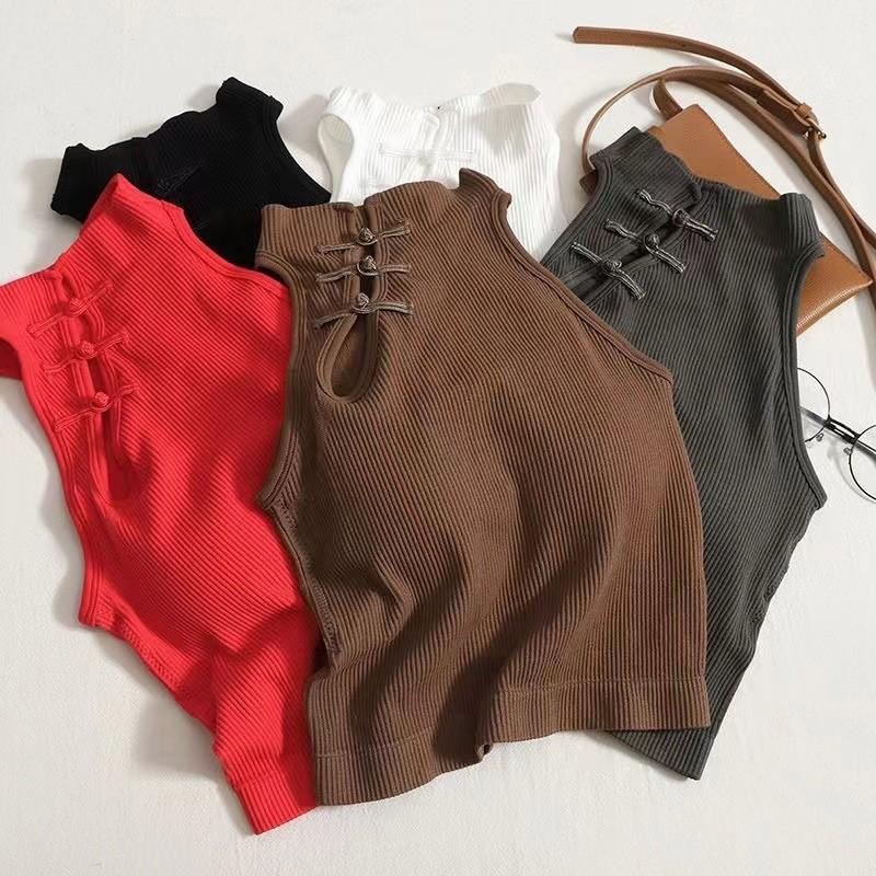 

Women s Fashion Striped Yoga Vest Running Shaping Sports Fitness Top Solid Color Sleeveless Yoga Vest Top One Size червоний