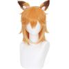 Anime Sewayaki Kitsune no Senko-san Senko Perücken Cosplay Kostüm Halloween party Lolita Gradienten Kurze haar Perücke Mit Ohren