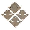 10PCS One Sided Antique Decorative Box Corner Vintage Metal Book Corner Protector  Corner Protectors