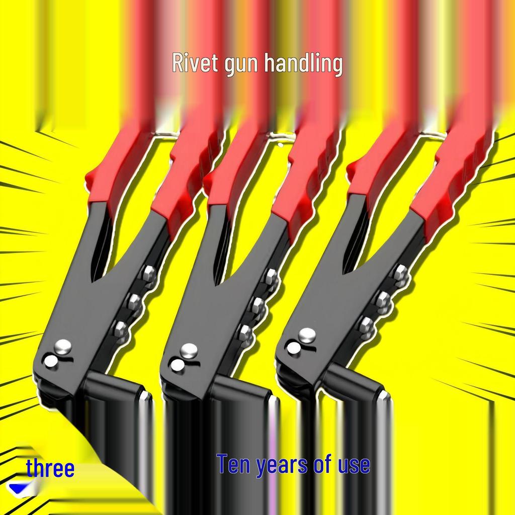 Automatic & Manual Rivet Gun for Bathroom Door Hinges and Core Pulling