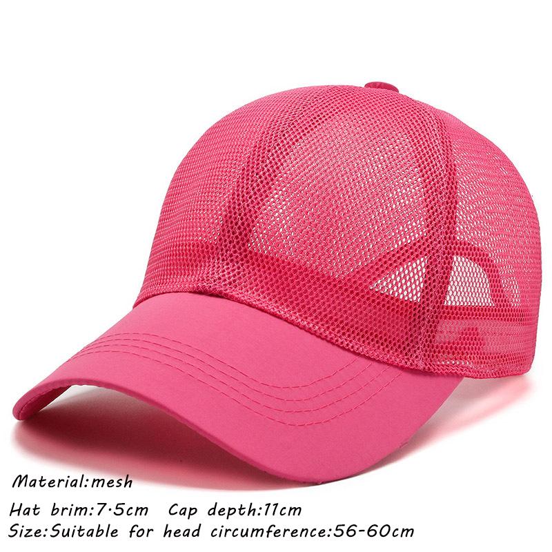 Șapcă de baseball de vară cu plasă completă, unisex, camioneta, capace de camioneta, bărbați, pălărie de pescuit, uscată rapid, golf, alergare, pălărie reglabilă, snapback