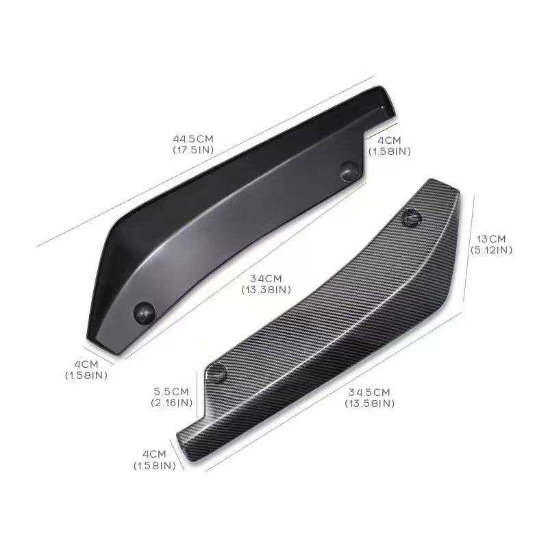Lèvre de pare-chocs arrière Angle de wrap Diffuseur Séparateur Canard Spoiler Pour VW Polo Mk3 Mk4 Mk5 Mk6 GTI 86C 6N 6N2 6KV 6Q 9N 9N3 6R 6C AW BZ
