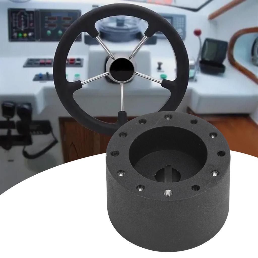 Adaptér náboje volantu pro lodě s 6 otvory, 3/4 palce, drážka pro klíč, kov, silná konstrukce, adaptér náboje pro námořní...