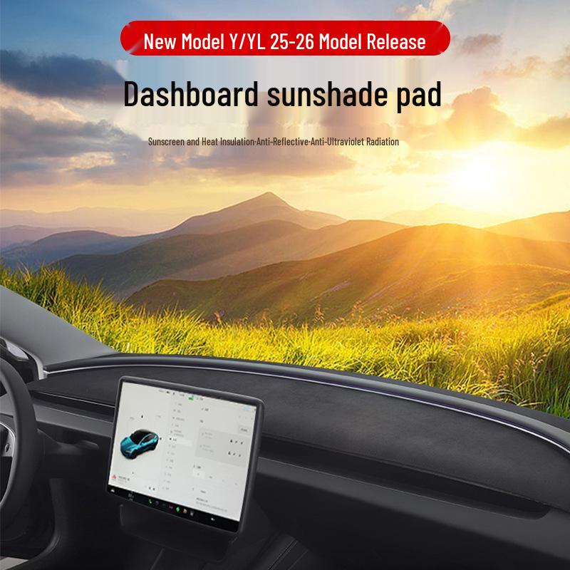 

Tesla Model Y/YL Suede Dashboard Sun Shade and Heat Insulation Pad No Specific Size