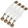 4 Sets Ceramic Handle European Style 160mm Hole Distance Cabinet Door Drawer Handle Hardware