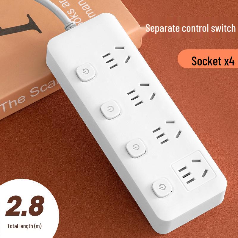 Smart USB Power Strip with Switch & Socket - New National Standard Extension Cord