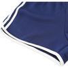 Adidas Alphabetic Stripe Print Mid-Waist Casual Shorts Women Bottoms Navy-Blue JH1224
