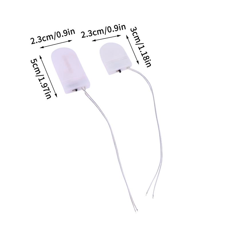 10Pcs Battery Holder Coin Cell Holder 1 X 3V/2 X 3V Cr2032 Lir2032 Battery Holder Button Battery Holder With Line On Off Switch
