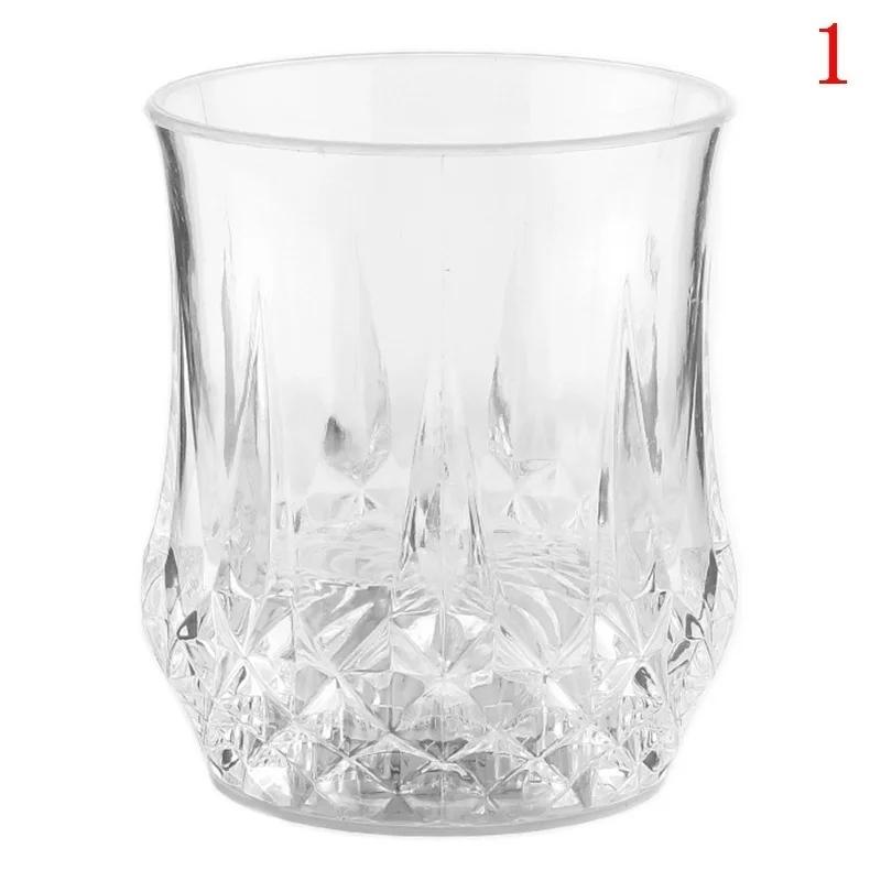 Enduring Unique LED Wine Glass Light Up Barware Drink Cup Transparent Cup KTV Bar Beer Mugs