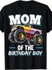 Mom of the Birthday Boy Monster Truck T-shirt
