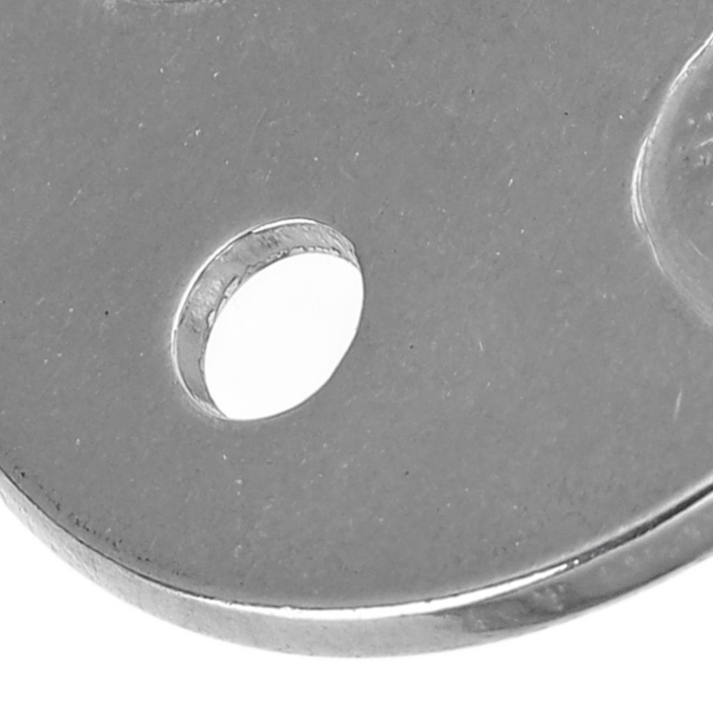 Pad Eye Plate U Hook Round Stainless Steel Heavy Duty Rustproof for Door Boat Hammock Home6MM
