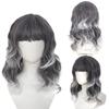 Harajuku Orange Blue Gold Grey Curly Wigs Synthetic Women Layered Wigs  Role-playing