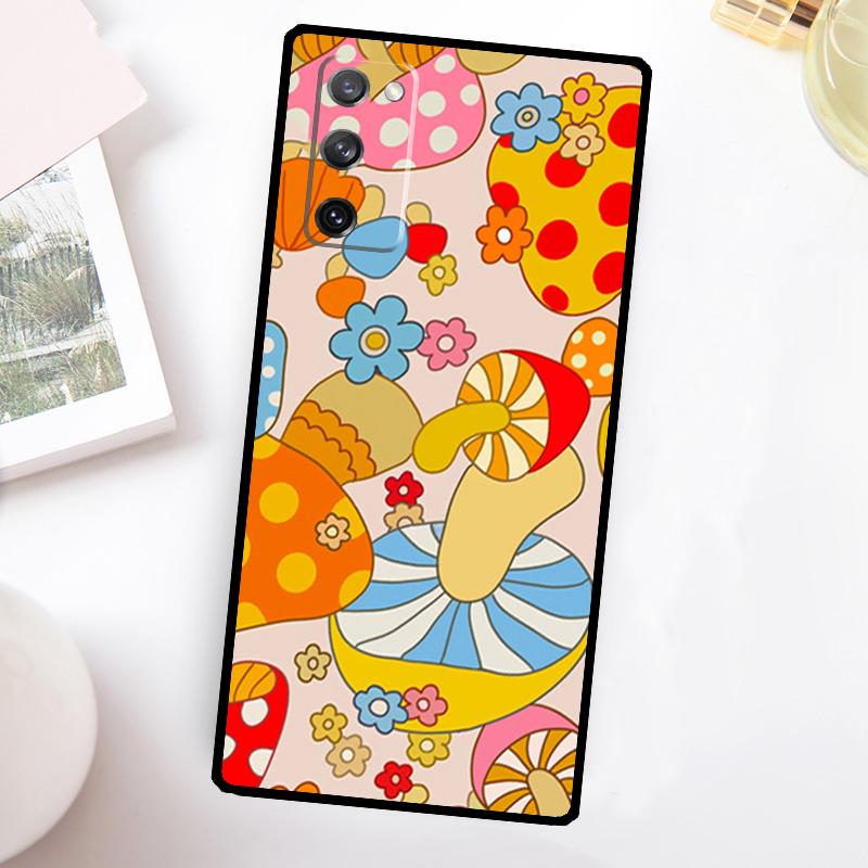 Magic Mushroom Alien Trippy Shrooms Case For Samsung Galaxy S22 S23 S24 Ultra Plus Note 10 20 S8 S9 S10 S20 FE S21 FE Cover