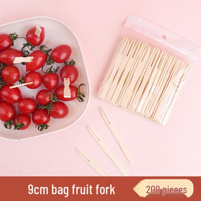 Disposable Bamboo Fruit Forks Set