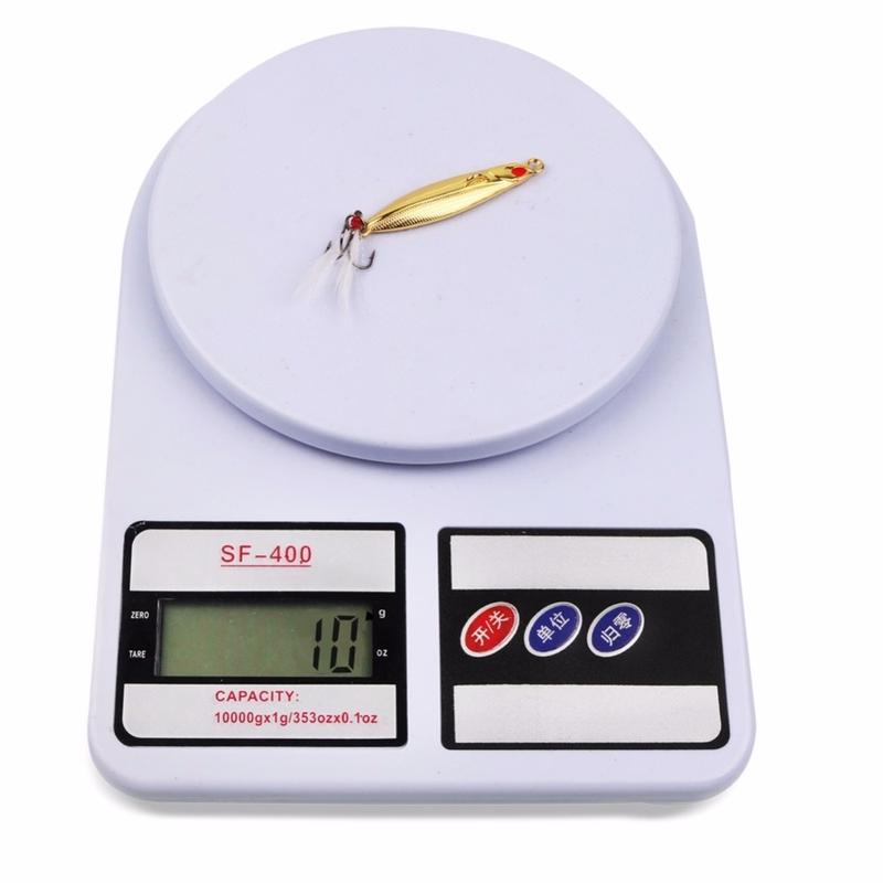 Spoon Fishing Lure 5pcs/lot Metal Gold/Silver Hard Baits Sequins Noise Paillette Hard Fishing Lure