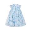 Disney Girls' Floral Flutter Sleeve Summer Dress
