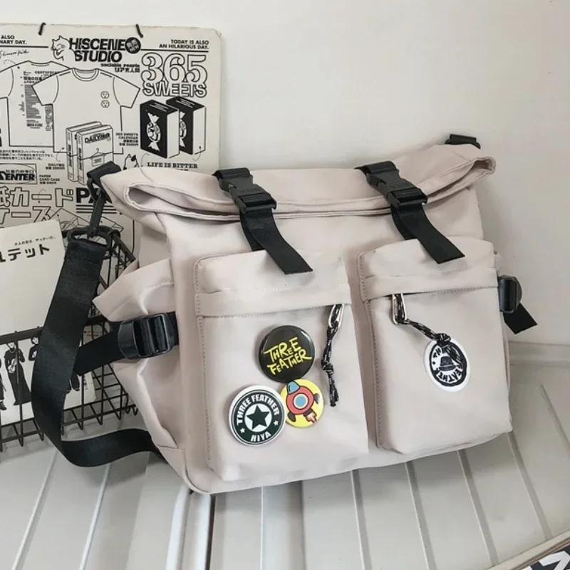 Japanese Harajuku School Bags For Teenage Girls Casual Fashion Crossbody Bag New Trendy Shoulder Bag Student Backpack Hand Bags