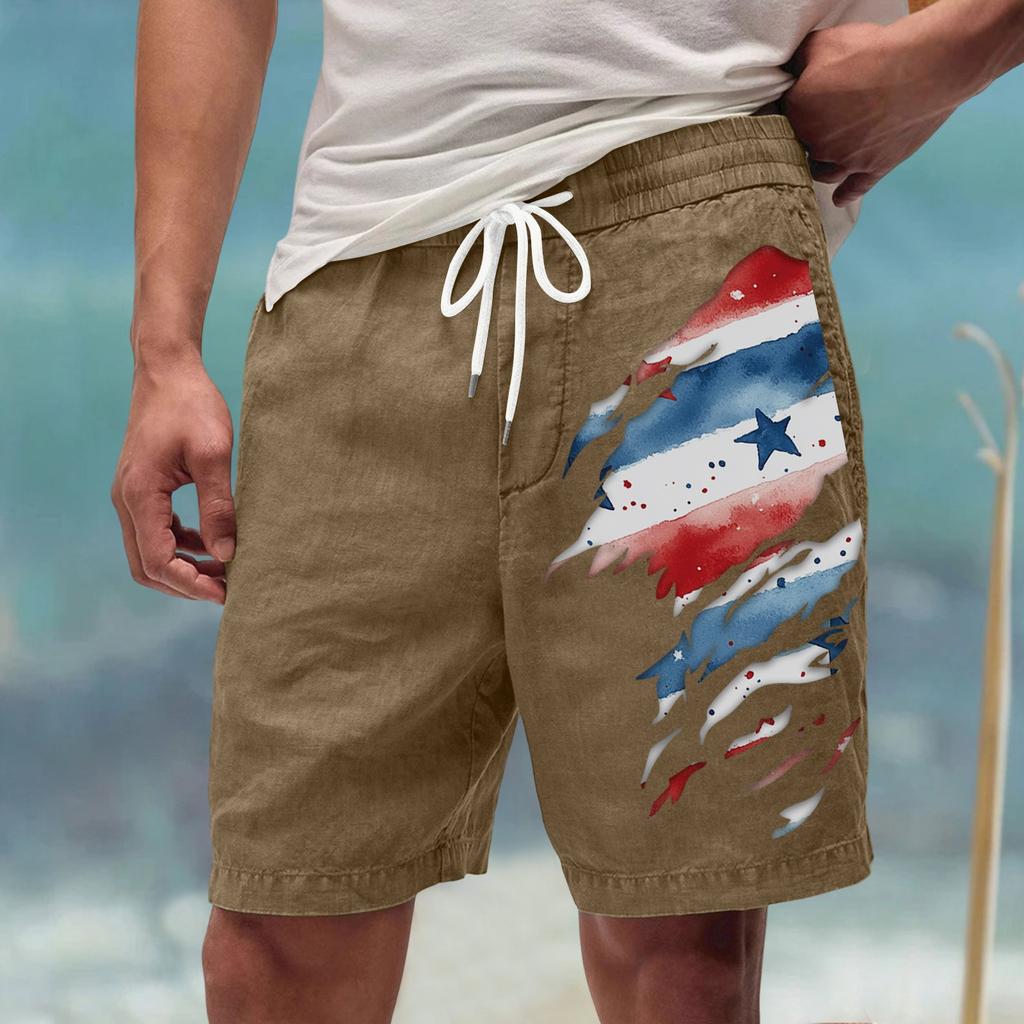 Men's Summer Large Casual Loose Sports Pants Beach Shorts