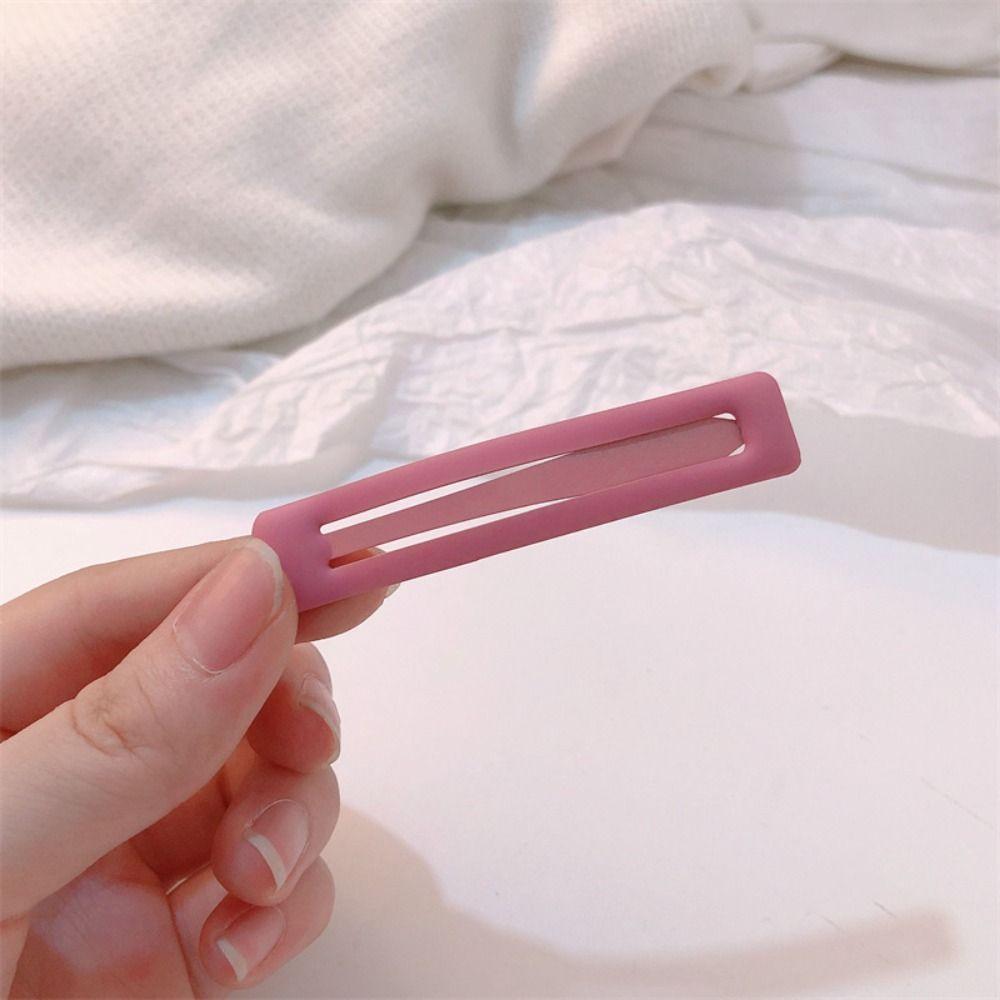 6pcs/set Frosting Rectangle Hairpins Korean Style Geometry Barrettes Vintage   Girl