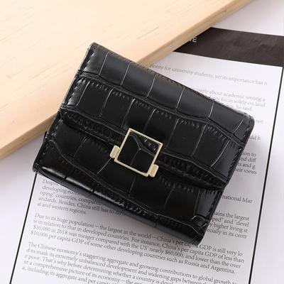 Portacarte retrò in coccodrillo Portafoglio modello coccodrillo Portacarte multifunzionale Porta carte di credito Portamonete con pochette in PU moda