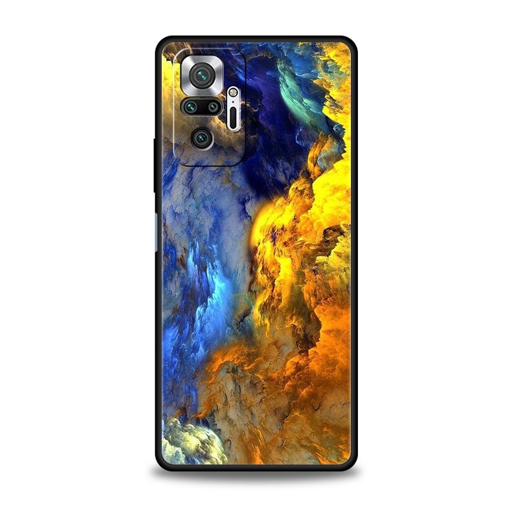

Чехол для телефона Звездное небо и галактика в стиле туши Для Xiaomi Redmi Note 15 14 13 12 4G 9 10 11 Pro Plus 5G 14C 13C 12C 10C Мягкий чехол из ТПУ Redmi Note 11Pro