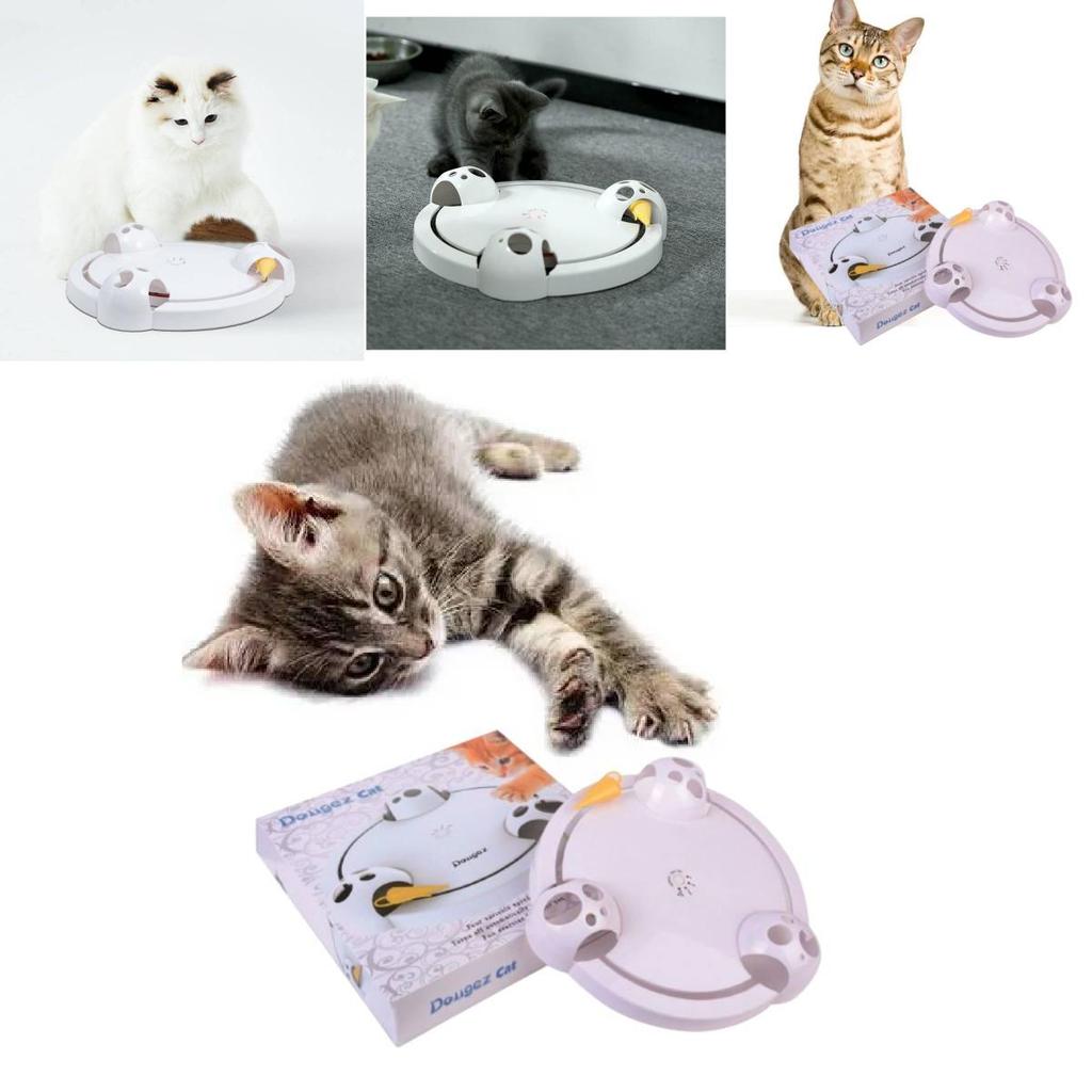 Premium Interactive Cat Toy With Automatic Rotating Mouse For Engaging Playtime
