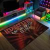 Design Led Zeppelin Kryształowy Aksamitny Dywan Przytulny Nie?Antypoślizgowy Dywan Wzorzysty Do Sypialni Salonu Przedpokoju