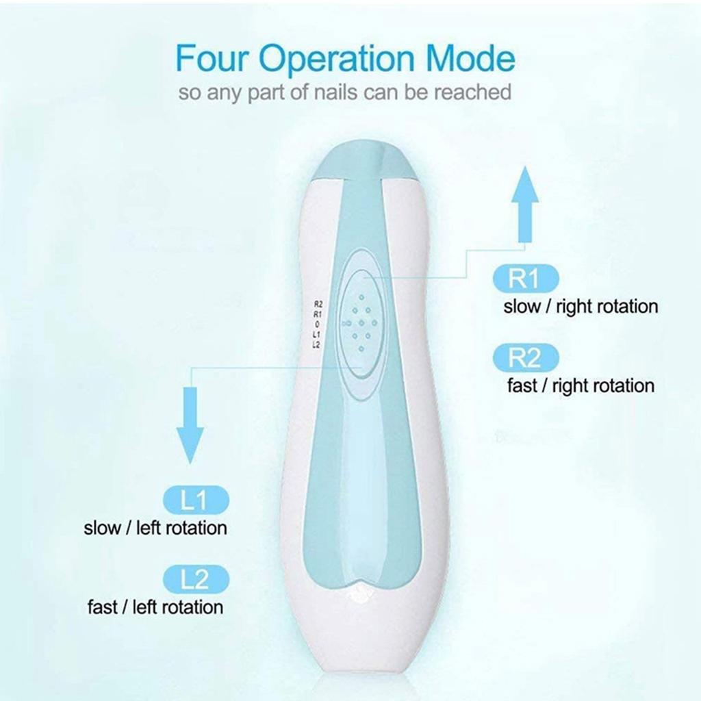 Baby Nail Trimmer 6 In 1 High   Quick Trimming LED Light Fine Grinding Baby Nail Clippers for Baby Adult