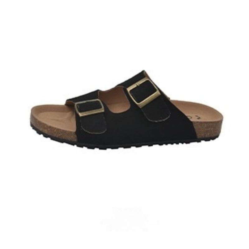 Fashion New Summer Fashion Women Cork Slippers Summer Classic Buckle Breathable Outdoor Casual Flip Flops Soft Footbed Leather Sandals