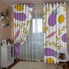 High Density Blackout Curtains Cartoon Small Objects Small Plants 3D Digital Printing Blackout Curtains