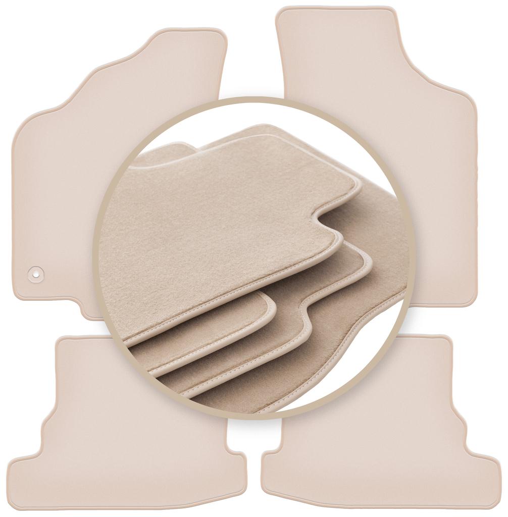 PREMIUM Beige Floor Mats For: Volkswagen Polo III FL 6N2 Hatchback, Sedan, Classic 1999-2001