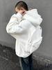 Men's Back-to-School Solid Color Hoodie Cardigan, Spring/Autumn 2026, American Style, Long Sleeve for Primary Students